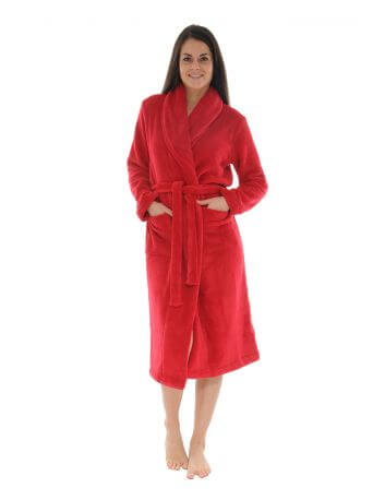 ROBE DE CHAMBRE ROUGE JACINTHE 