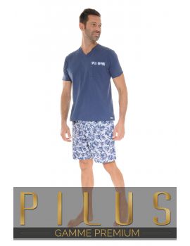 PYJAMA COURT BLEU XAVI 