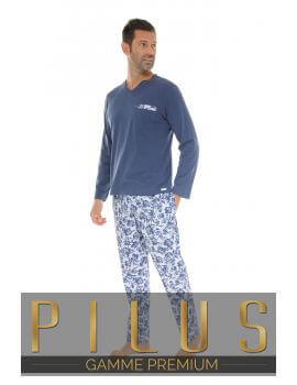 PYJAMA LONG BLEU XAVI 