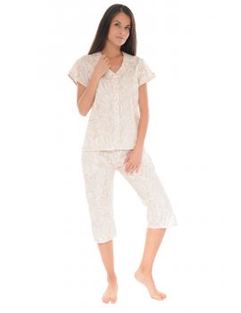 PYJAMA BOUTONNE BEIGE YLEANA 