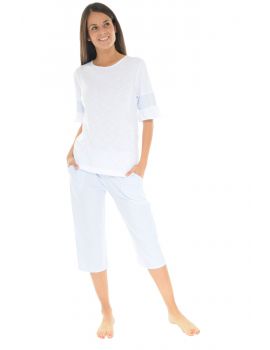 PYJAMA COURT BLANC YSABEL 