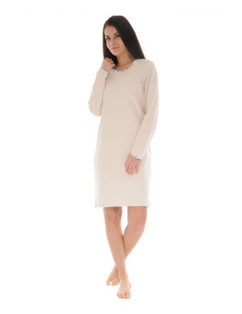 CHEMISE DE NUIT BEIGE CIDONIE 619764300