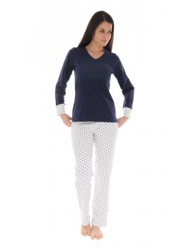 PYJAMA LONG BLEU CALISTE 619571292