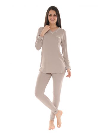 PYJAMA LONG MARRON CATALINA 619554100