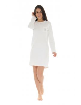 CHEMISE DE NUIT BLANC CIDALIE 