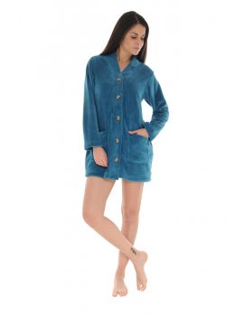 ROBE DE CHAMBRE BLEU COLINE 