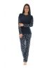 PYJAMA LONG BLEU COEURS 619061200