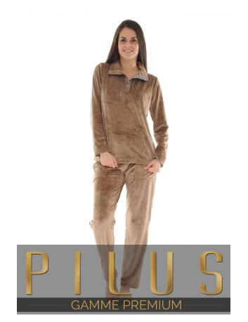 PYJAMA LONG MARRON ADELIE 529224200