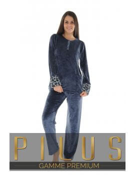 PYJAMA LONG BLEU AMBRE 529121900