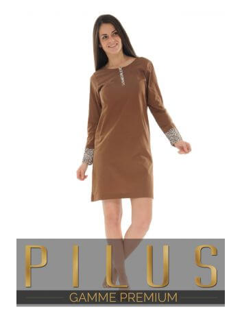 CHEMISE DE NUIT MARRON AGATHE 529074200