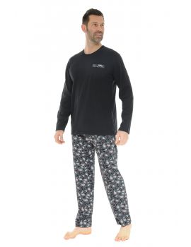 PYJAMA LONG NOIR DONATIEN 