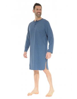 CHEMISE DE NUIT BLEU DAMBROISE 