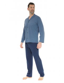 PYJAMA LONG BLEU DAMBROISE 