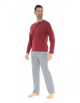 PYJAMA LONG BORDEAUX DAUBIAS 219233272