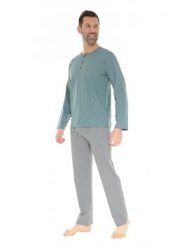 PYJAMA LONG GRIS DELMONT 