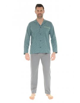 PYJAMA LONG GRIS DELMONT 