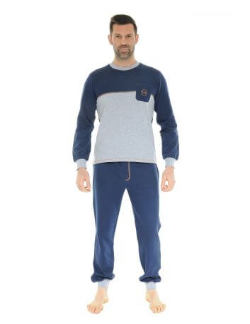 PYJAMA LONG JOGGING BLEU DORIAN 219101200