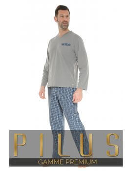 PYJAMA LONG GRIS BOSCO 