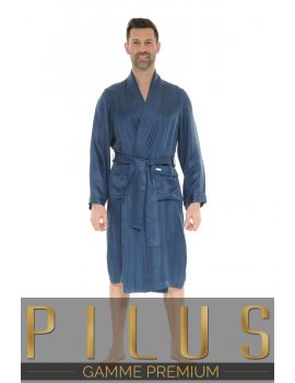 ROBE DE CHAMBRE BLEU SILK