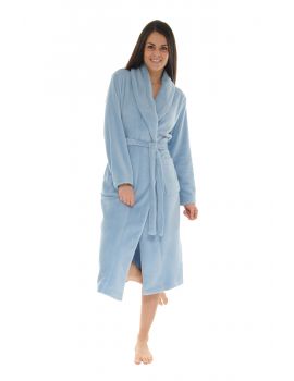 ROBE DE CHAMBRE BLEU JACINTHE