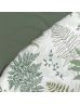 Housse de couette 220x240 cm + taies - Gaze de coton - Feuillage vert