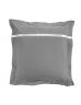 Housse de couette - 220 x 240 cm + taies - Percale - Gris -78 fils - Uni