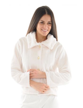 GILET MAILLE BLANC REBELLE