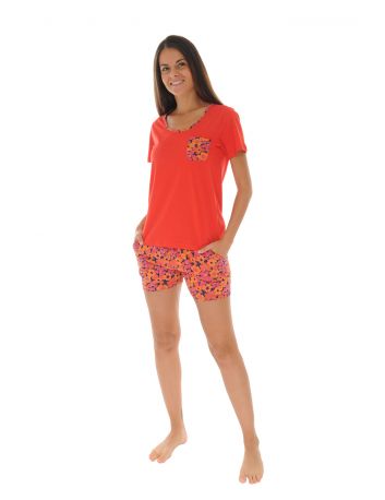 PYJAMA COURT ROUGE GEMMA 620043312