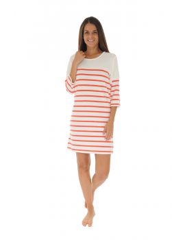 ROBE D'ETE COURTE ORANGE GENTIANE 