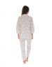 PYJAMA BOUTONNE MARRON ELLORIE 530134100