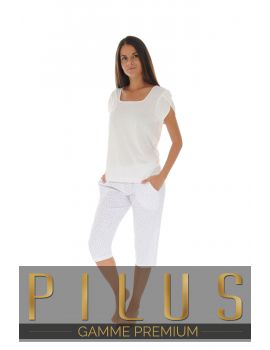 PYJAMA COURT BLANC ELEONORE 530079200