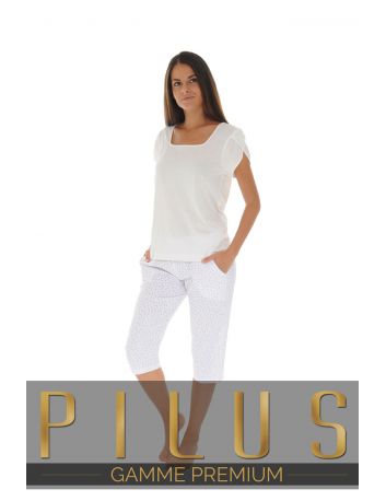 PYJAMA COURT BLANC ELEONORE 530079200