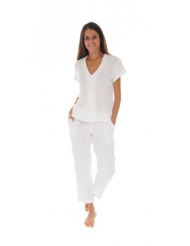 PYJAMA LONG BLANC EMY 