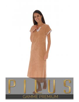 ROBE DETENTE LONGUE MARRON ELINE 