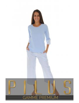 PYJAMA LONG BLEU ELISA 