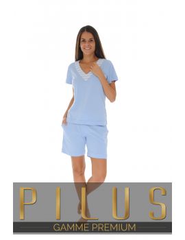 PYJAMA COURT BLEU ELISA 530031100