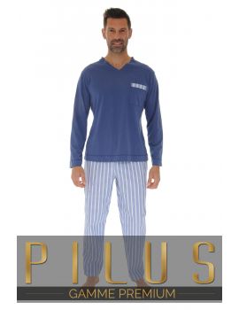 PYJAMA LONG HOMME BLEU FREDDI 130001300