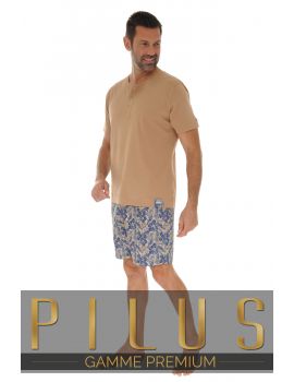 PYJAMA COURT MARRON FLAVIO 