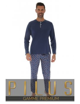 PYJAMA LONG HOMME BLEU FLORAN 130121200