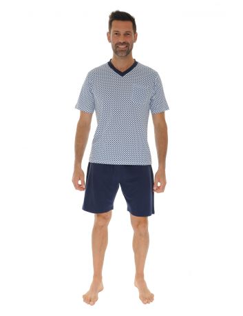 PYJAMA COURT BLEU HARTEME 220291200