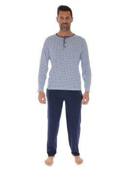 PYJAMA LONG BLEU HARTEME 