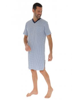 CHEMISE DE NUIT BLEU HARTEME 