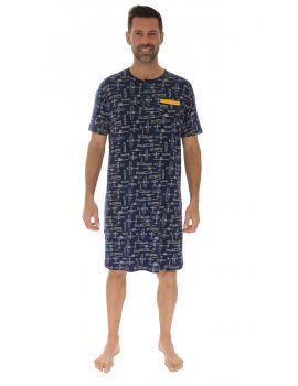 CHEMISE DE NUIT BLEU HERODIAN 