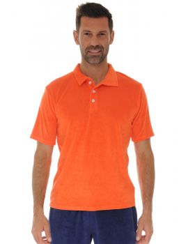 HAUT COL POLO ORANGE HALDORE