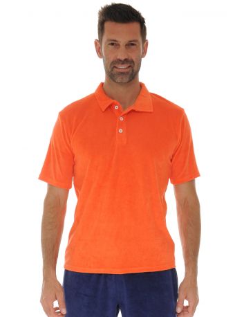 HAUT COL POLO ORANGE HALDORE