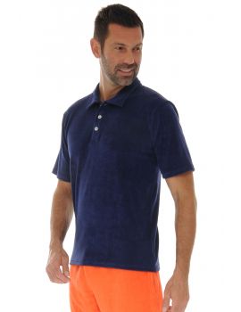 HAUT COL POLO BLEU HALDORE