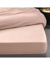 Drap housse 140x190 cm - Percale 100% coton - Bonnet 30 cm