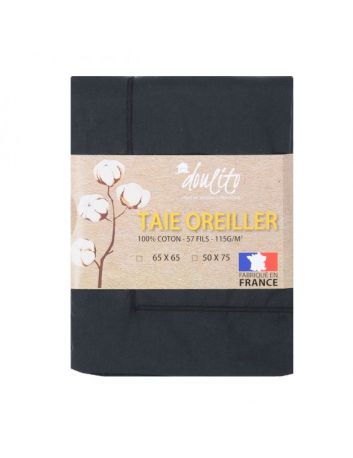 Taie d'oreiller Doulito - 65x65 cm - Made in France - Coton