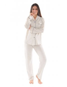 PYJAMA BOUTONNE BLANC TADEA