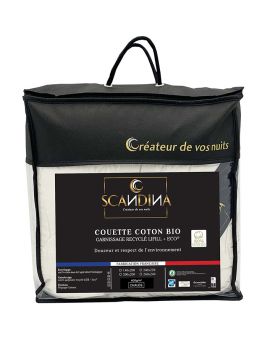 Couette hiver coton bio - 240 x 220 cm - 400g/m² - Made in France